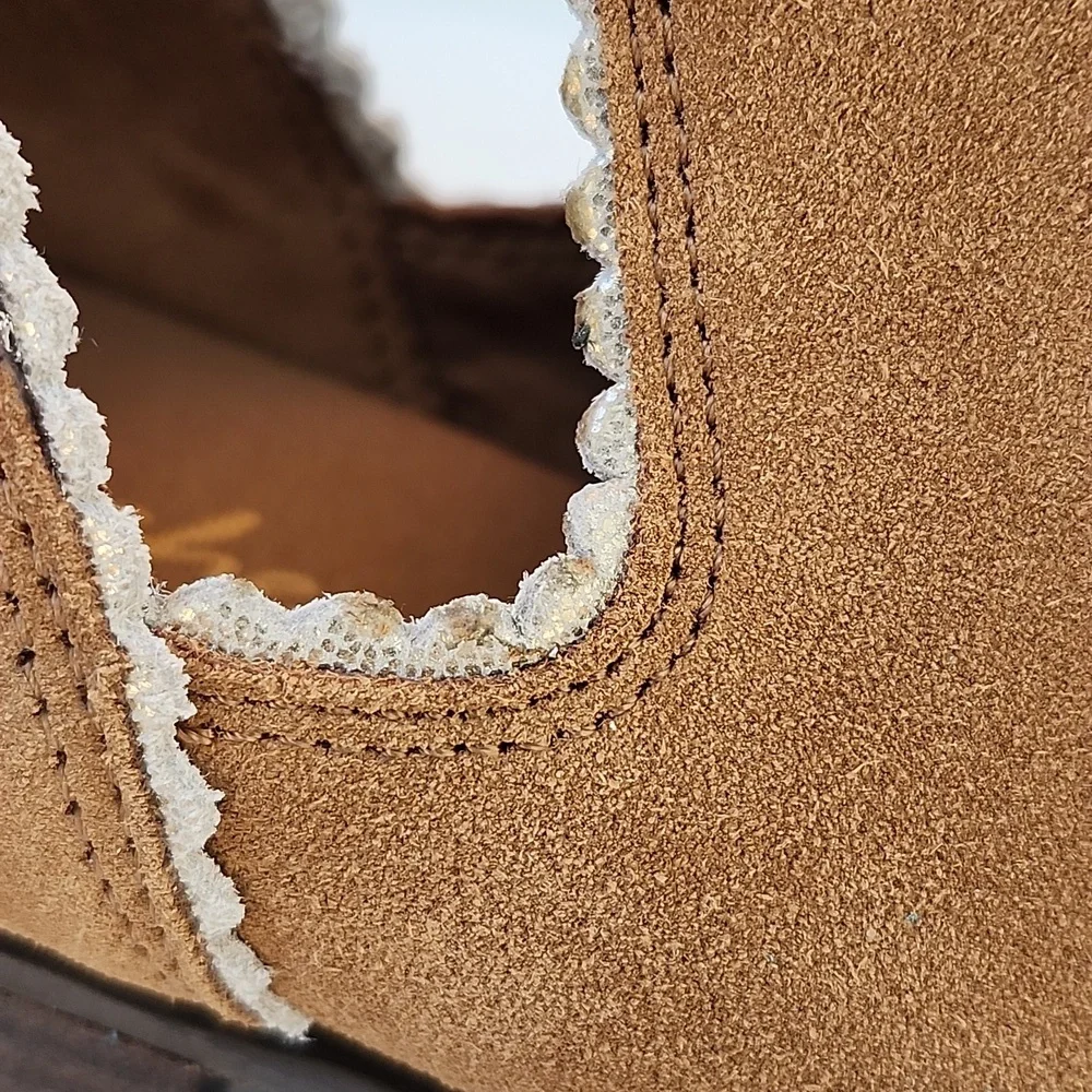 NWOT SKECHERS SUEDE TEXAS MIDWEST SHINE ANKLE BOOT - Picture 5 of 10